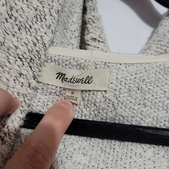 ⬇️$24 madewell cozy textured gray knit hooded - Picture 5 of 11